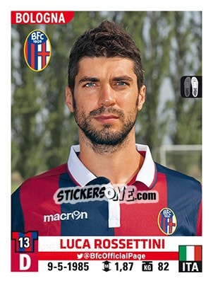 Sticker Luca Rossettini - Calciatori 2015-2016 n. 41 - Panini