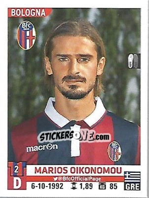 Cromo Marios Oikonomou - Calciatori 2015-2016 n. 43 - Panini