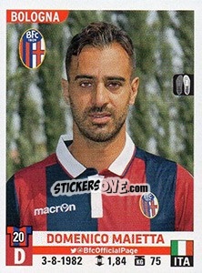 Cromo Domenico Maietta - Calciatori 2015-2016 n. 47 - Panini