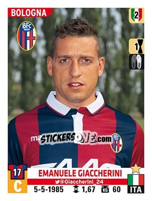 Sticker Emanuele Giaccherini - Calciatori 2015-2016 n. 55 - Panini