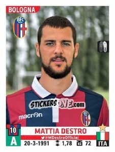 Figurina Mattia Destro - Calciatori 2015-2016 - Panini