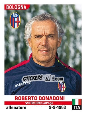 Sticker Roberto Donadoni - Calciatori 2015-2016 n. 61 - Panini