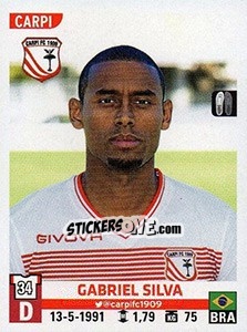 Sticker Gabriel Silva - Calciatori 2015-2016 n. 76 - Panini