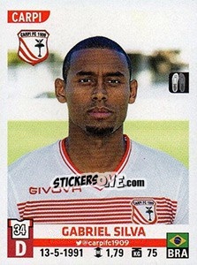 Cromo Gabriel Silva - Calciatori 2015-2016 - Panini