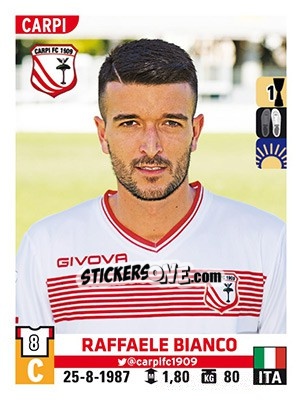 Sticker Raffaele Bianco - Calciatori 2015-2016 n. 81 - Panini