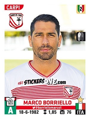 Figurina Marco Borriello - Calciatori 2015-2016 - Panini