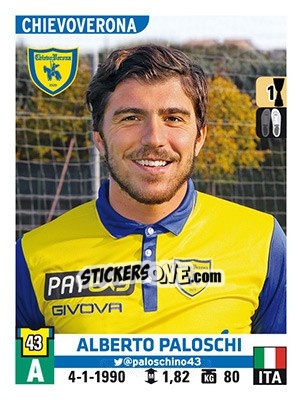 Cromo Alberto Paloschi - Calciatori 2015-2016 n. 117 - Panini