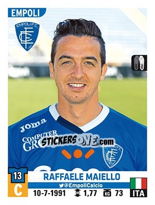 Cromo Raffaele Maiello - Calciatori 2015-2016 - Panini
