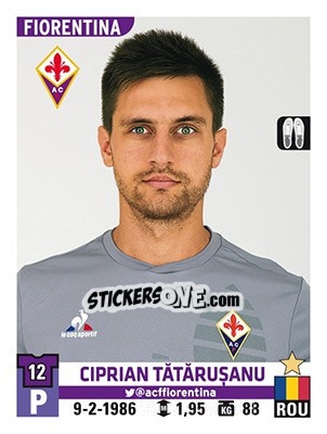 Sticker Ciprian Tătărușanu - Calciatori 2015-2016 n. 155 - Panini