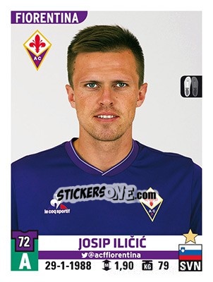 Figurina Josip Ilicic - Calciatori 2015-2016 - Panini