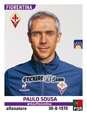 Sticker Paulo Sousa - Calciatori 2015-2016 n. 177 - Panini