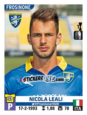 Sticker Nicola Leali - Calciatori 2015-2016 - Panini