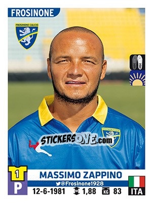 Sticker Massimo Zappino - Calciatori 2015-2016 - Panini