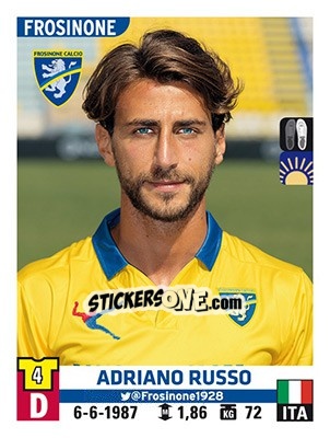 Sticker Adriano Russo - Calciatori 2015-2016 n. 188 - Panini