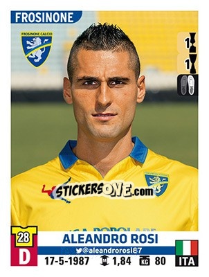 Cromo Aleandro Rosi - Calciatori 2015-2016 - Panini