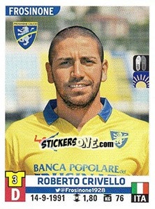 Cromo Roberto Crivello - Calciatori 2015-2016 - Panini