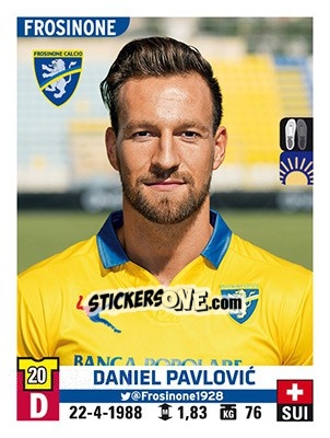 Cromo Daniel Pavlovic - Calciatori 2015-2016 - Panini