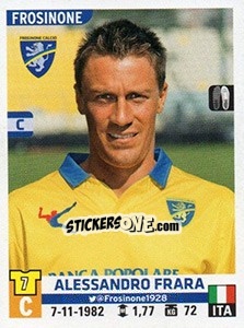 Sticker Alessandro Frara - Calciatori 2015-2016 n. 193 - Panini