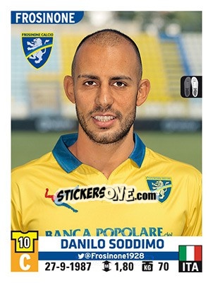Figurina Danilo Soddimo - Calciatori 2015-2016 - Panini