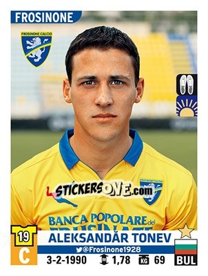 Sticker Aleksandăr Tonev - Calciatori 2015-2016 - Panini