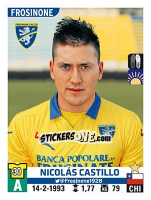 Sticker Nicolás Castillo - Calciatori 2015-2016 n. 202 - Panini