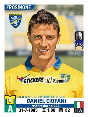Figurina Daniel Ciofani - Calciatori 2015-2016 - Panini