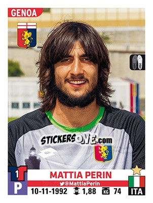Sticker Mattia Perin - Calciatori 2015-2016 n. 213 - Panini