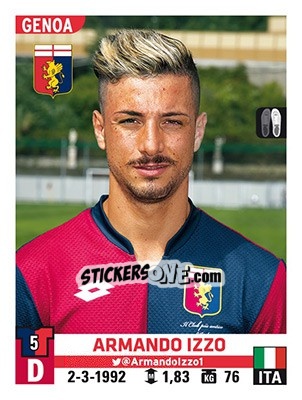 Sticker Armando Izzo - Calciatori 2015-2016 n. 217 - Panini