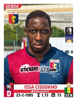 Sticker Issa Cissokho - Calciatori 2015-2016 - Panini