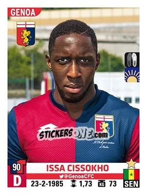 Figurina Issa Cissokho - Calciatori 2015-2016 - Panini