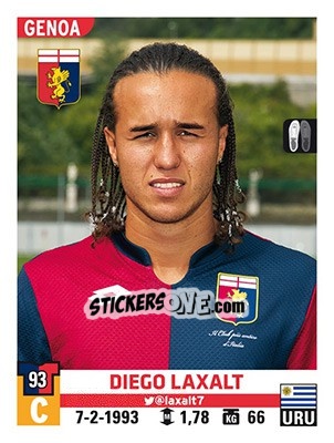 Sticker Diego Laxalt - Calciatori 2015-2016 - Panini
