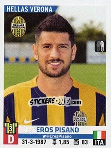 Sticker Eros Pisano - Calciatori 2015-2016 - Panini