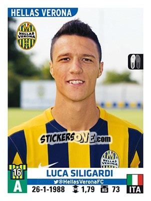 Figurina Luca Siligardi - Calciatori 2015-2016 - Panini