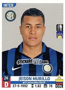 Sticker Jeison Murillo - Calciatori 2015-2016 n. 274 - Panini