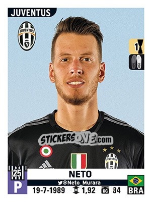Sticker Neto - Calciatori 2015-2016 n. 301 - Panini