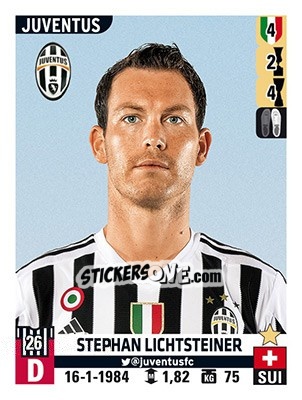 Sticker Stephan Lichtsteiner - Calciatori 2015-2016 - Panini