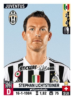 Sticker Stephan Lichtsteiner - Calciatori 2015-2016 n. 306 - Panini