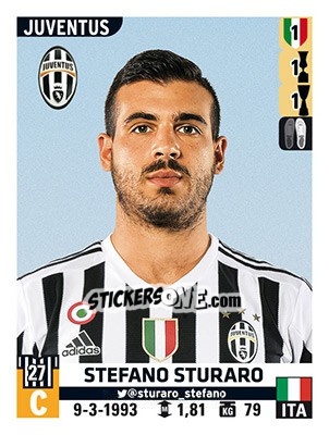 Sticker Stefano Sturaro - Calciatori 2015-2016 - Panini