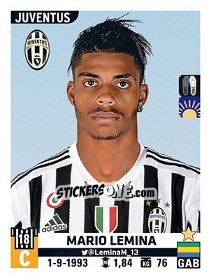 Sticker Mario Lemina - Calciatori 2015-2016 - Panini