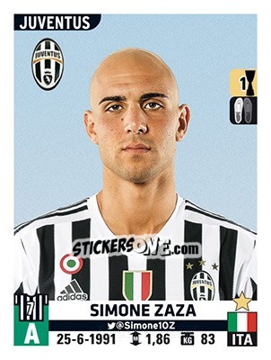 Sticker Simone Zaza - Calciatori 2015-2016 n. 320 - Panini