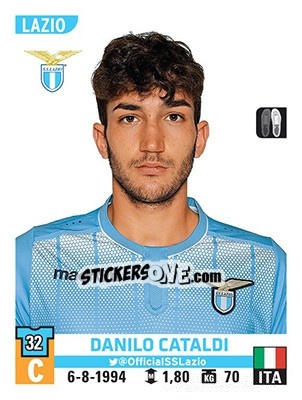 Sticker Danilo Cataldi - Calciatori 2015-2016 n. 338 - Panini