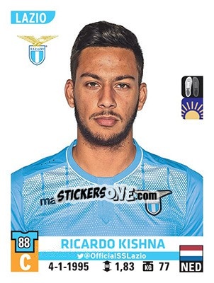 Figurina Ricardo Kishna - Calciatori 2015-2016 - Panini