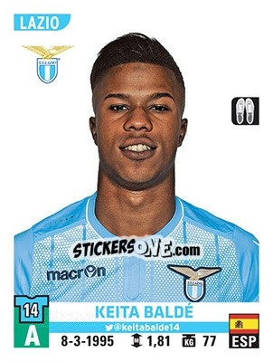 Sticker Keita Baldé - Calciatori 2015-2016 n. 347 - Panini