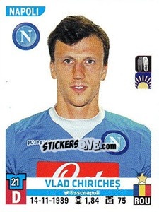 Cromo Vlad Chiricheș - Calciatori 2015-2016 - Panini
