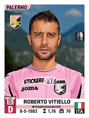 Sticker Roberto Vitiello - Calciatori 2015-2016 n. 420 - Panini