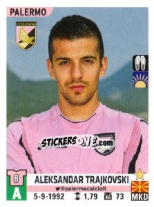 Figurina Aleksandar Trajkovski - Calciatori 2015-2016 - Panini