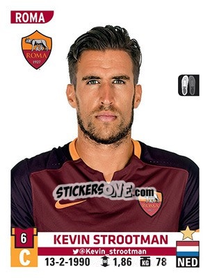 Figurina Kevin Strootman - Calciatori 2015-2016 - Panini