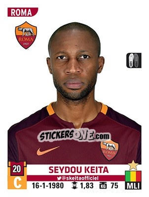 Cromo Seydou Keita - Calciatori 2015-2016 - Panini