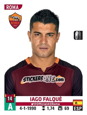 Sticker Iago Falqué - Calciatori 2015-2016 - Panini