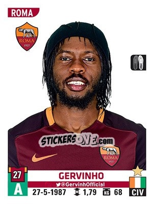 Sticker Gervinho - Calciatori 2015-2016 - Panini